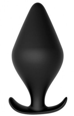 Черная анальная пробка PLUG WITH T-HANDLE - 14,6 см. от Dream Toys