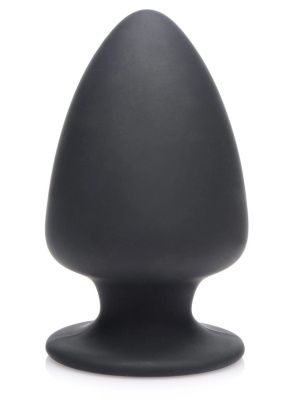 Черная мягкая анальная пробка Squeezable Small Anal Plug - 9 см. от XR Brands