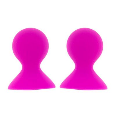 Ярко-розовые помпы для сосков LIT-UP NIPPLE SUCKERS LARGE PINK от Dream Toys
