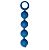 Синяя анальная цепочка Appulse - 13 см. от Le Frivole