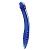 Синий двусторонний стеклянный стимулятор 11’’ Double-sided Glass Dildo For G-Spot P-Spot Stimulation - 28 см. от Glas