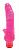 Вибромассажер розового цвета из силикона с усиками для стимуляции клитора - 20,3 см. от Seven Creations