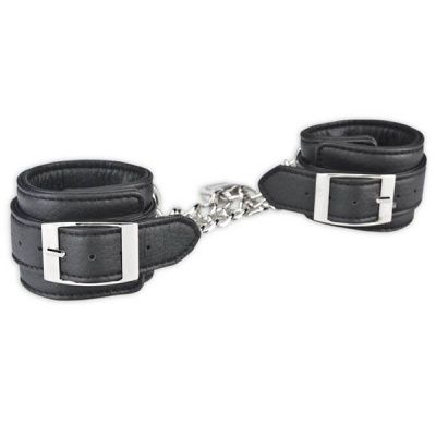 Кожаные наручники на цепи от Lux Fetish