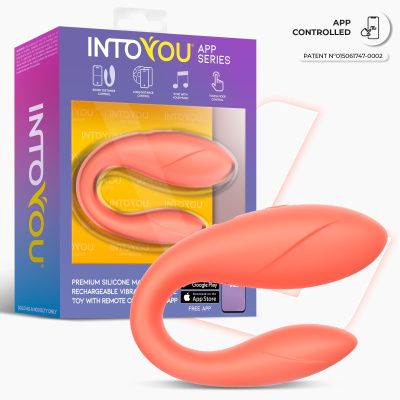 Коралловый интерактивный вибромассажёр для пар Couple Toy Salmon от Intoyou