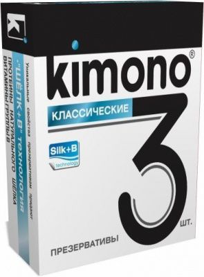 Классические презервативы KIMONO - 3 шт. от Kimono