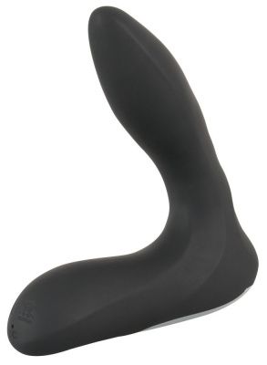 Черная анальная втулка с вибрацией и функцией расширения Inflatable Vibrating Prostate Plug от Orion