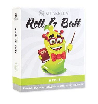 Стимулирующий презерватив-насадка Roll   Ball Apple от Sitabella