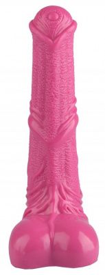 Розовый фаллоимитатор-реалистик с мошонкой - 25 см. от Сумерки богов