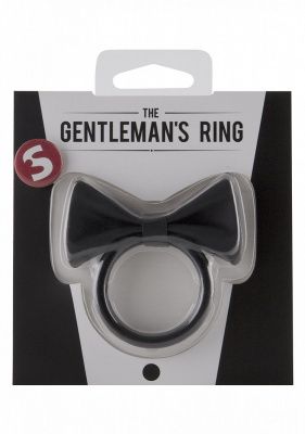 Черное эрекционное кольцо Gentlemans Ring от Shots Media BV