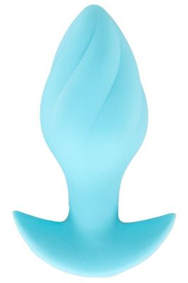 Голубая анальная пробка с вибрацией Cuties Vibrating Mini Butt Plug - 8 см. от Orion