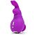 Фиолетовый клиторальный вибратор в форме зайчика от Happy Rabbit