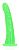 Зеленый люминесцентный фаллоимитатор на присоске - 17,5 см. от Shots Media BV
