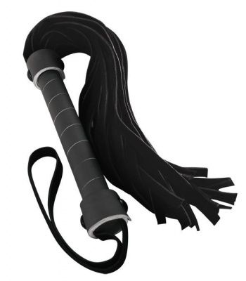 Черная виниловая плетка Whip - 40 см. от NS Novelties