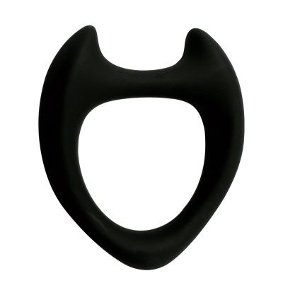 Черное эрекционное кольцо с рожками Wooomy Toro M от Adrien Lastic