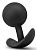 Черная анальная пробка Wearable Vibra Plug - 9,5 см. от Blush Novelties