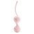 Нежно-розовые вагинальные шарики на сцепке Kegel Tighten Up I от Baile