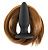 Чёрная анальная пробка с каштановым хвостом Filly Tails Chestnut от NS Novelties