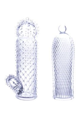 Набор из 2 прозрачных насадок на член Seductive Tickler Sleeves от NMC