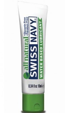 Гипоаллергенный лубрикант Swiss Navy All Natural Water Base Lubricant - 10 мл. от Swiss navy