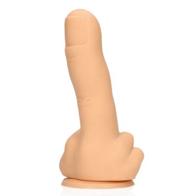 Телесный фаллоимитатор в форме пальца Up Yours - 15,5 см. от Shots Media BV