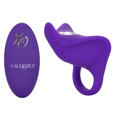 Фиолетовое перезаряжаемое эрекционное кольцо Silicone Remote Orgasm Ring от California Exotic Novelties