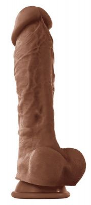 Кофейный фаллоимитатор на присоске 8 Dildo - 24,5 см. от NS Novelties Кофейный фаллоимитатор на присоске 8 Dildo - 24,5 см. от NS Novelties