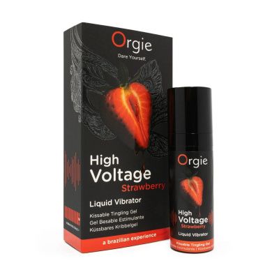 Жидкий вибратор Orgie High Voltage Strawberry - 15 мл. от ORGIE