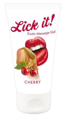Лубрикант на водной основе Lick it! Cherry с ароматом вишни - 50 мл. от Orion