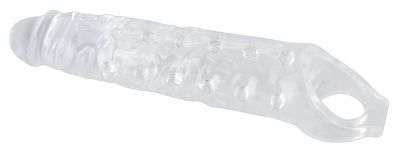 Прозрачная закрытая насадка Crystal Skin Penis Sleeve - 27,8 см. от Orion