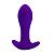 Фиолетовая анальная втулка с вибрацией - 10,5 см. от Baile