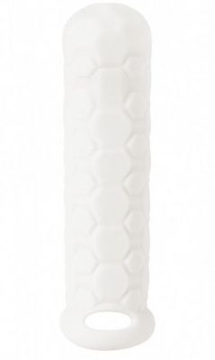 Белый фаллоудлинитель Homme Long - 15,5 см. от Lola toys