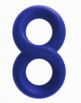 Синее эрекционное кольцо-восьмерка Infinity Ring от NS Novelties