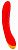 Красный изогнутый вибромассажер Romp Hype G-Spot - 21 см. от ROMP