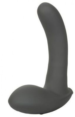 Серый стимулятор простаты Remote Control Inflatable Probe с вибрацией и функцией расширения - 11,5 см. от California Exotic Novelties