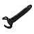 Чёрная насадка-фаллос для двойного проникновения INFLATABLE DILDO SLIM DONG  - 13,5 см. от Toyz4lovers