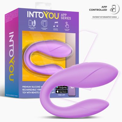 Сиреневый интерактивный вибромассажёр для пар Couple Toy Lavender от Intoyou