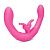 Розовый парный вибратор-кролик Together Vibes - 35,6 см. от Together Toy