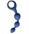 Синяя анальная цепочка Anal Chain с ручкой-кольцом от Vandersex