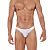 Сексуальные белые трусы-тонги в полоску Sainted Thong от Clever Masculine Underwear