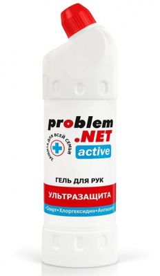 Обеззараживающий гель для рук Problem.net Active - 1000 мл. от Биоритм