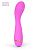 Розовый вибратор с ребрышкам на головке для G-стимуляции - 14 см. от Bior toys