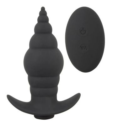 Черная анальная вибропробка RC Butt Plug - 9,6 см. от Orion