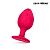 Ярко-розовая силиконовая анальная втулка - 7 см. от Bior toys