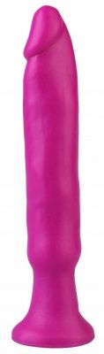 Фиолетовый анальный стимулятор без мошонки - 14 см. от Сумерки богов