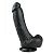 Черный фаллоимитатор Realistic Dildo - 20 см. от EDC Wholesale