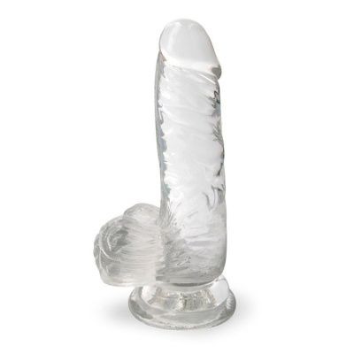Прозрачный фаллоимитатор на присоске - 15 см. от Erowoman-Eroman