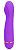 Фиолетовый вибромассажер с 20 режимами вибрации - 13,5 см. от Bior toys
