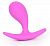 Розовая анальная втулка с ограничителем - 5,5 см. от Bior toys