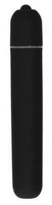 Черная вибропуля Bullet Vibrator Extra Long - 10,5 см. от Shots Media BV