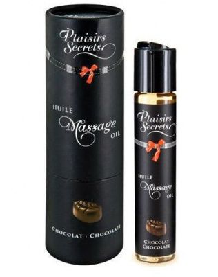 Массажное масло с ароматом шоколада Huile de Massage Gourmande Chocolat - 59 мл. от Plaisir Secret